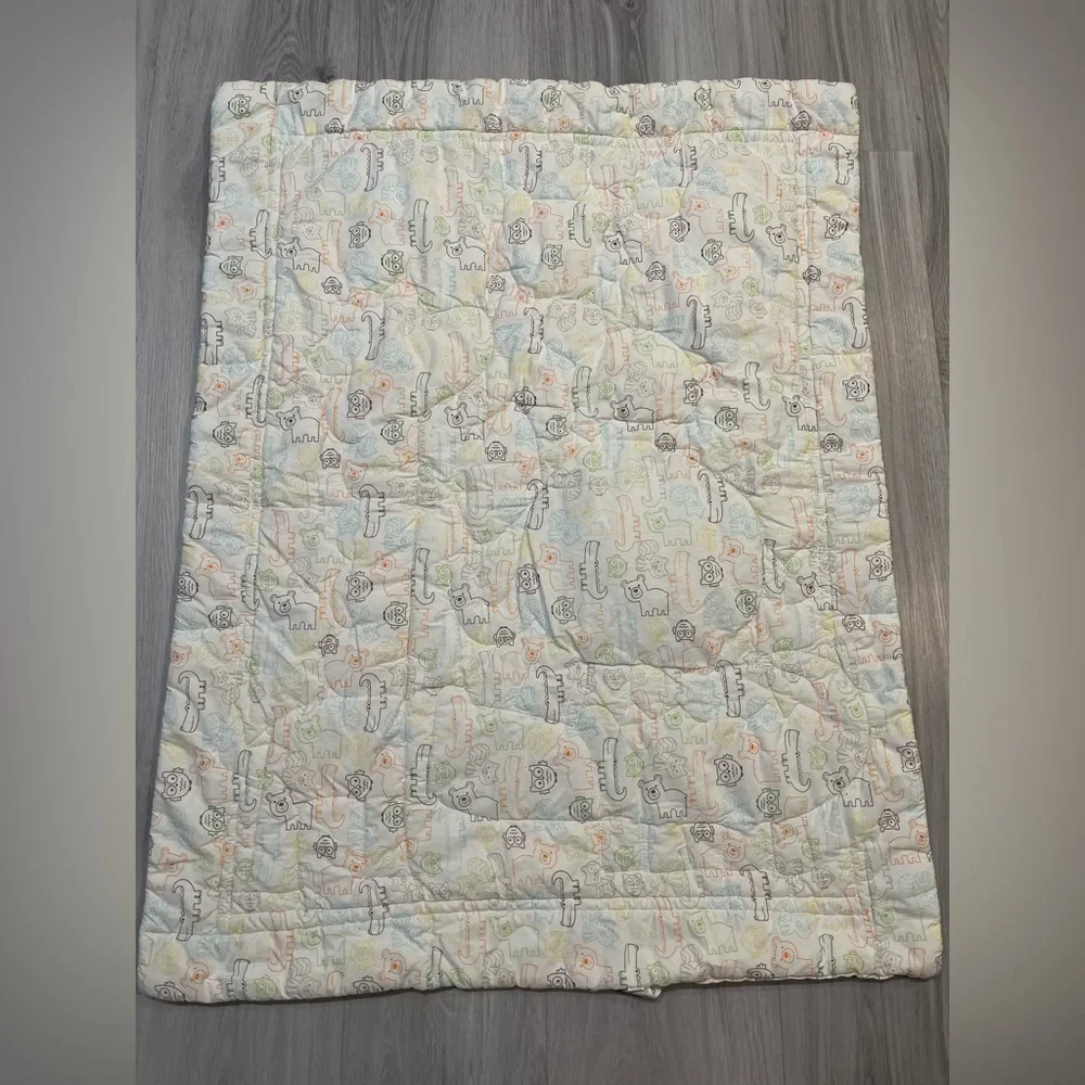 Circo 2pz Jungle Friends‎ Baby Quilt - Green, Orange, Blue